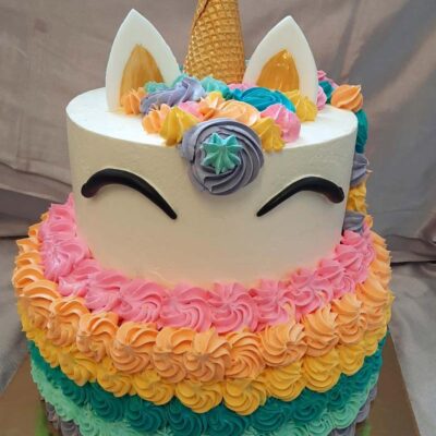 Einhorn-geburtstagstorte-bunt