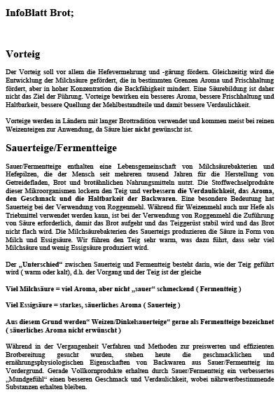 Infoblatt-Brot